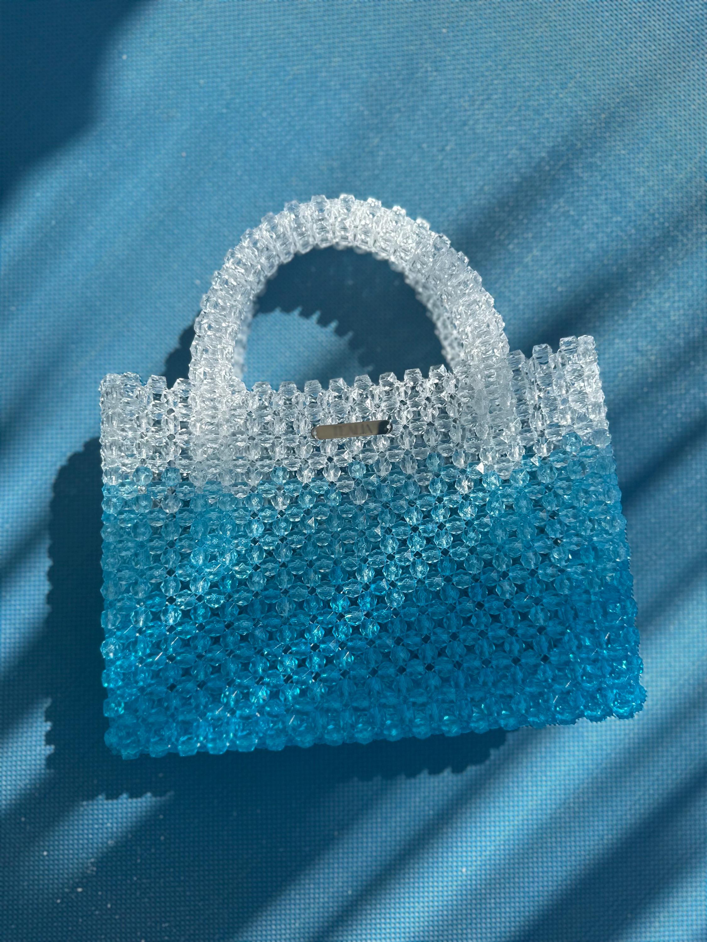 MAVI Acrylic Beaded Beach Ombre Bag