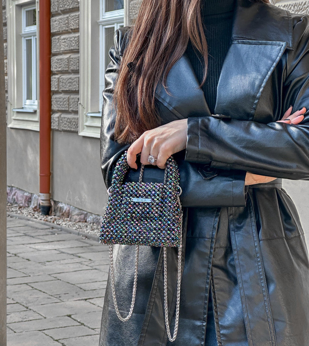 AMARY Small Beaded Crossbody Bag