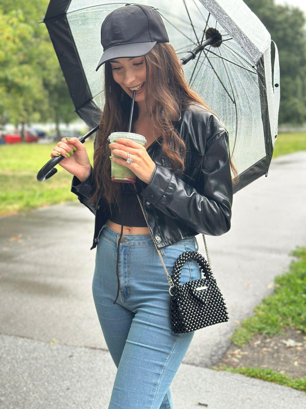 BLAIR Small Beaded Crossbody Bag