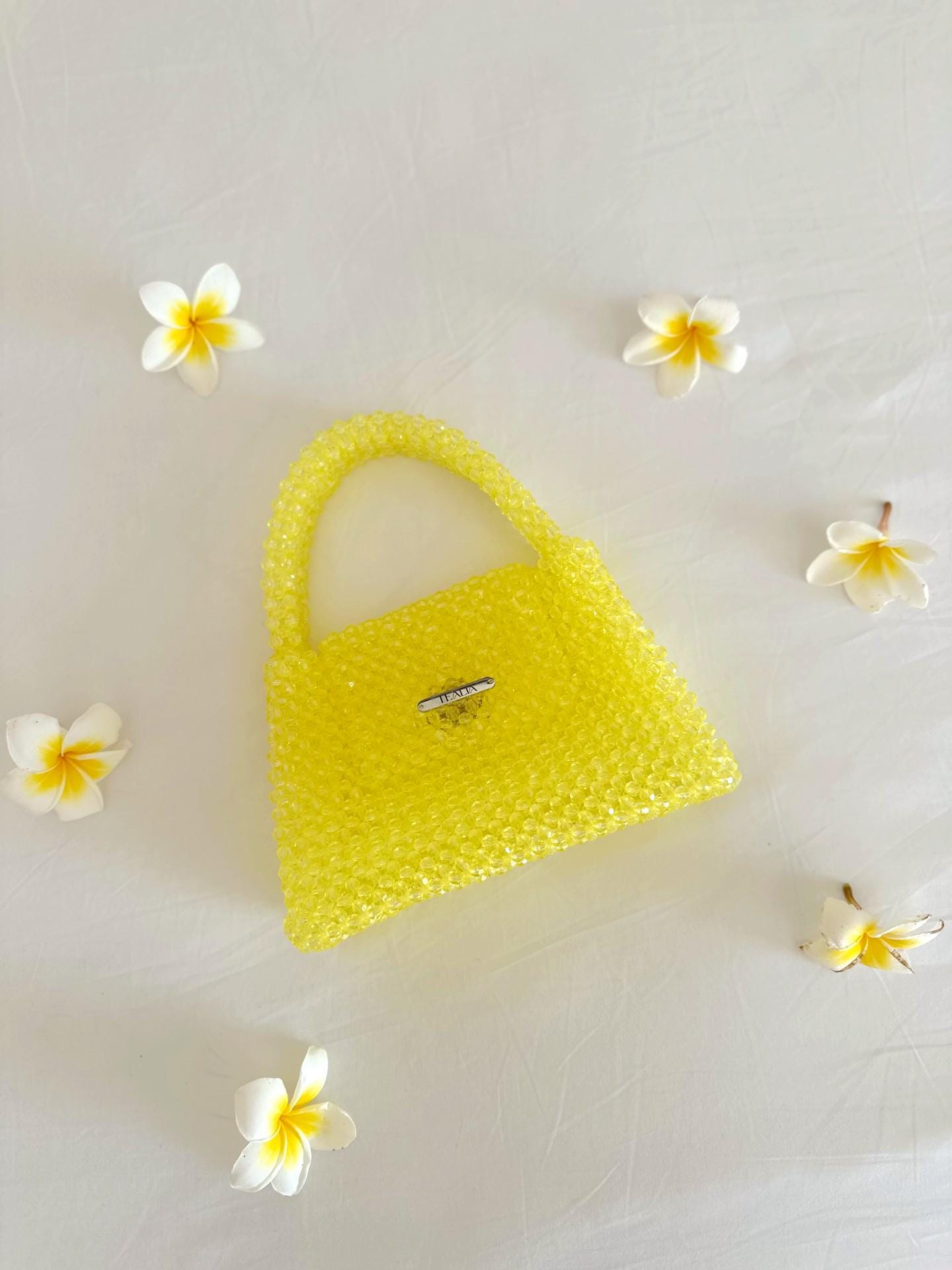 CLASSY Acrylic Beaded Crossbody Bag