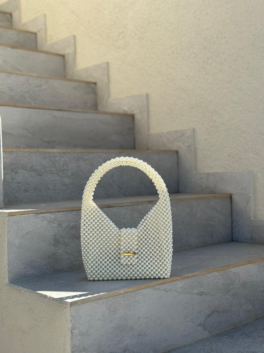 COCO Pearl Beaded Shoulder Bag