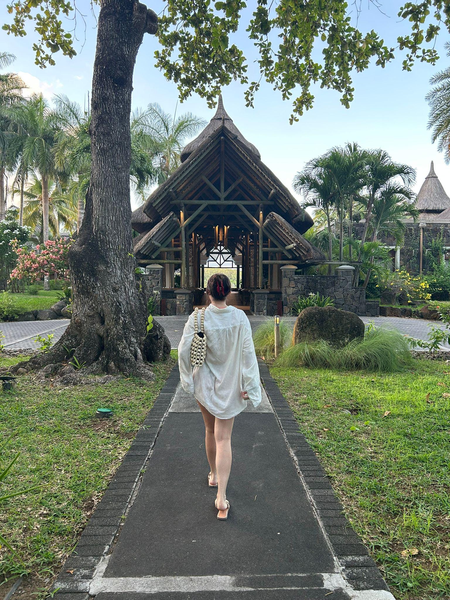 WAYANA Wooden Beaded Tote Bag