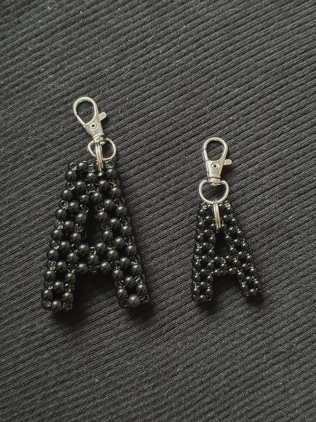 Personalized Beaded Letter Keychain