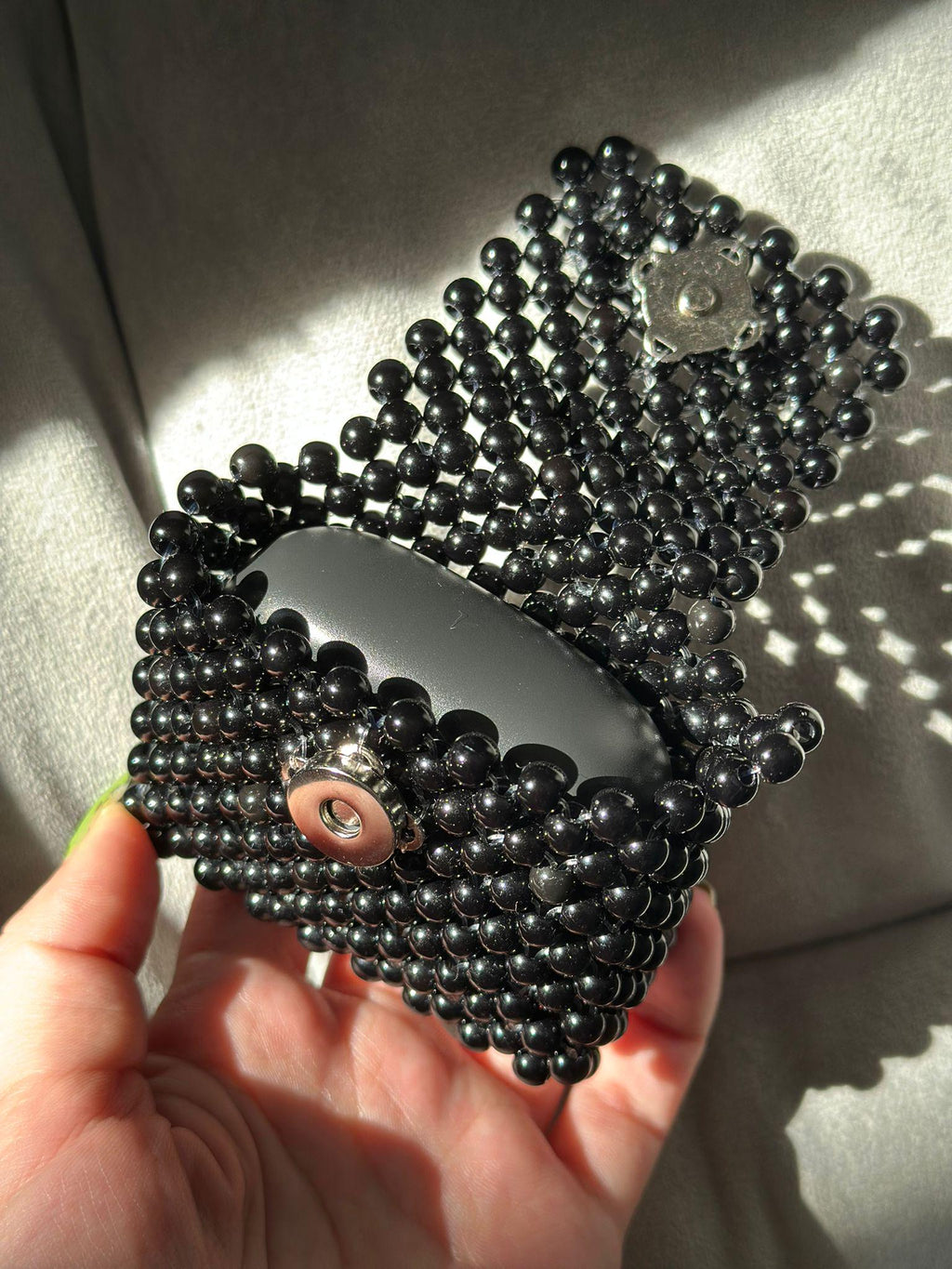 Custom Pearl Beaded AirPods Case