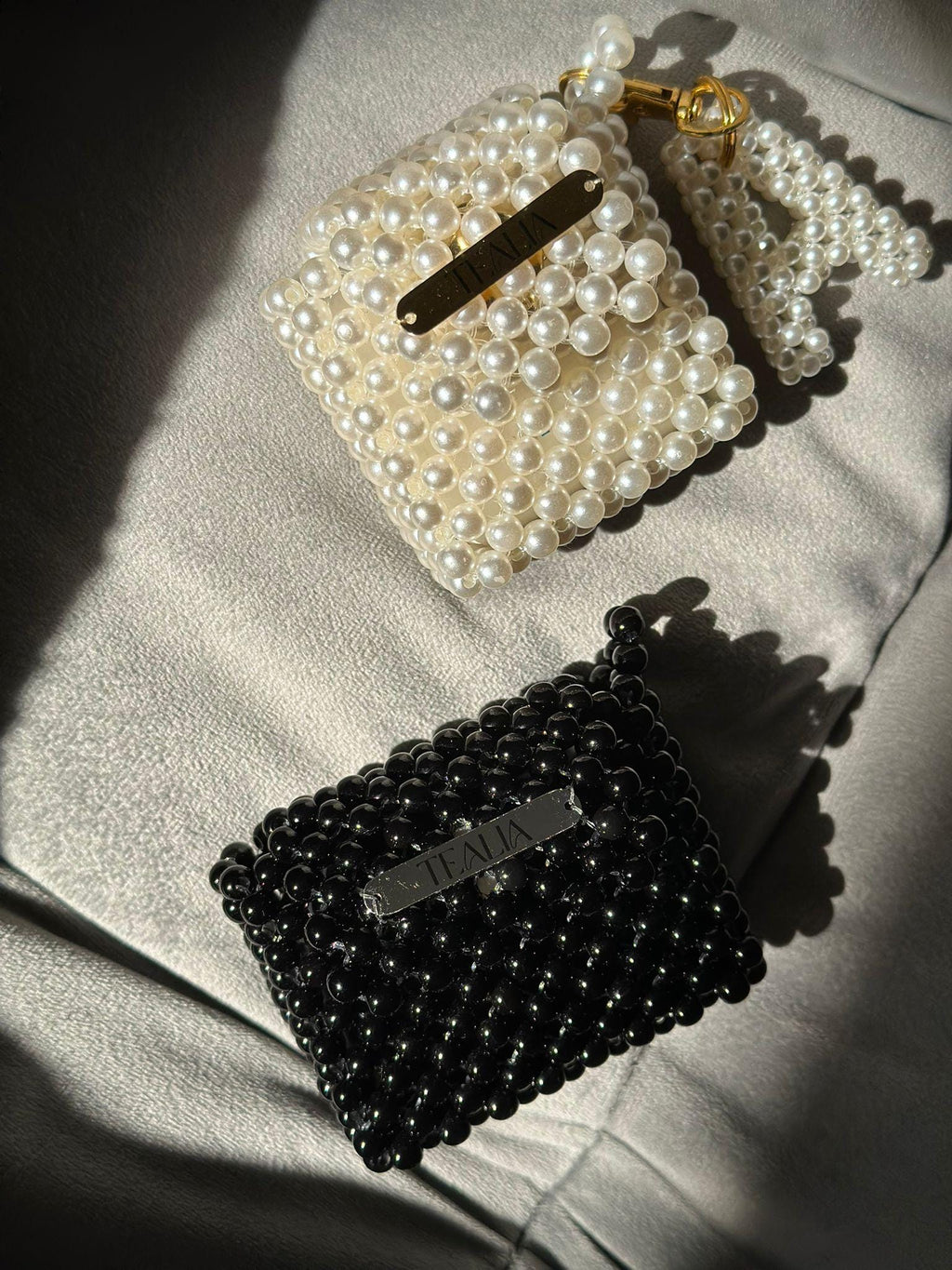 Custom Pearl Beaded AirPods Case