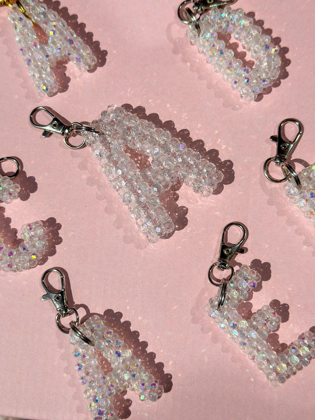 Personalized Beaded Letter Keychain