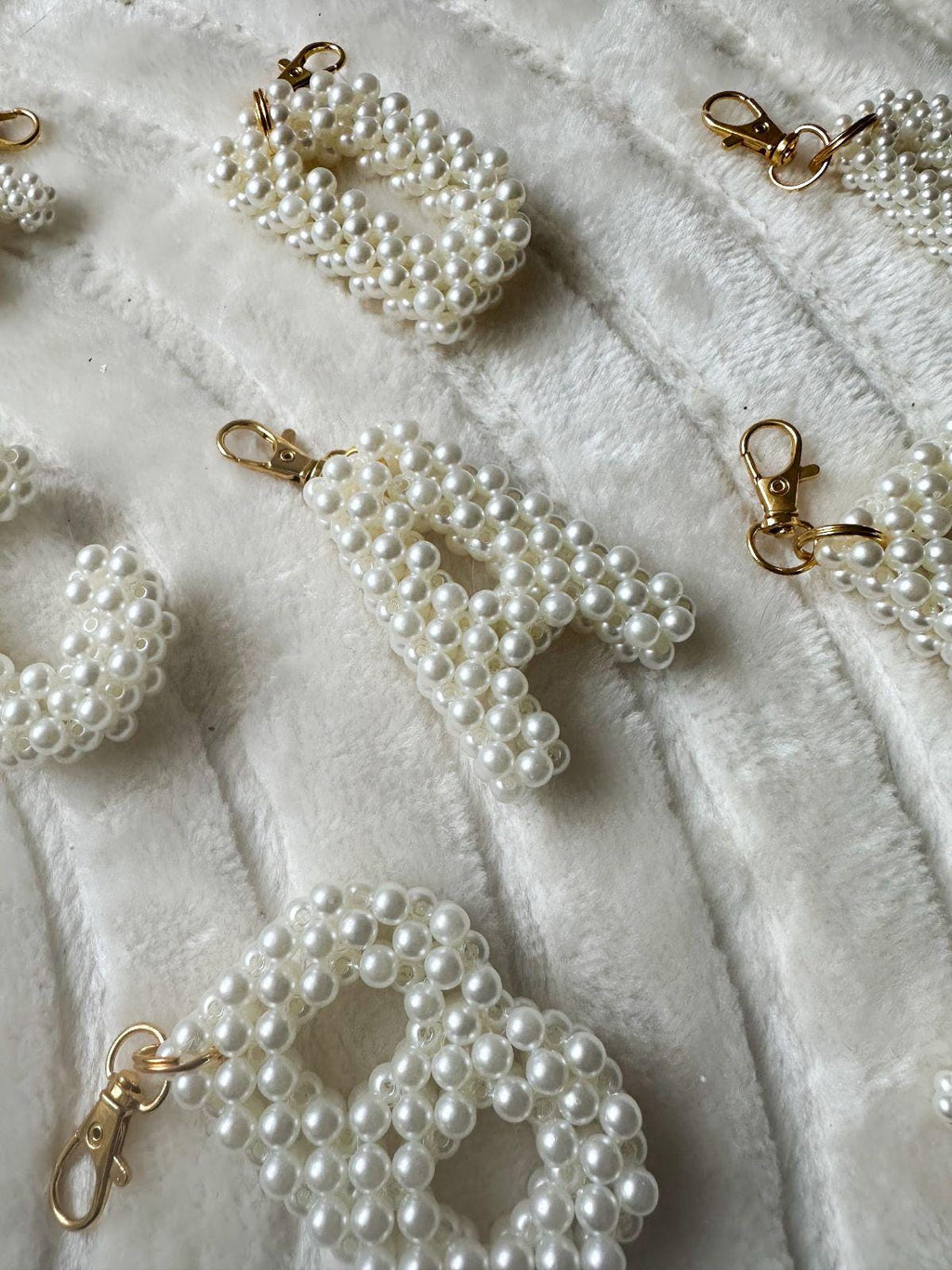 Personalized Beaded Letter Keychain