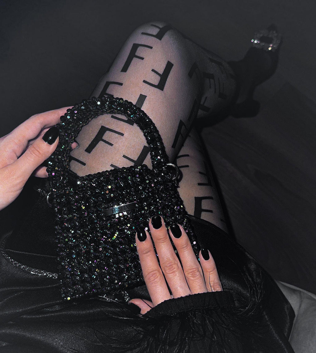 AMARY Small Beaded Crossbody Bag