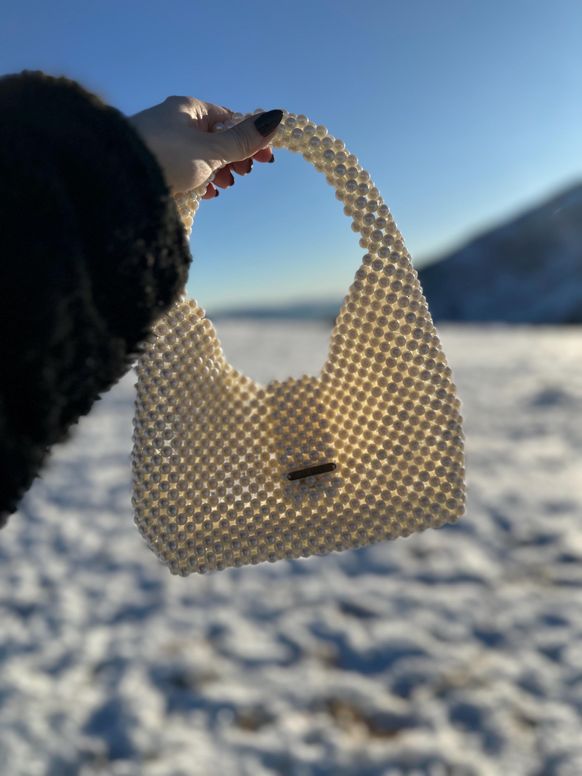 COCO Pearl Beaded Shoulder Bag