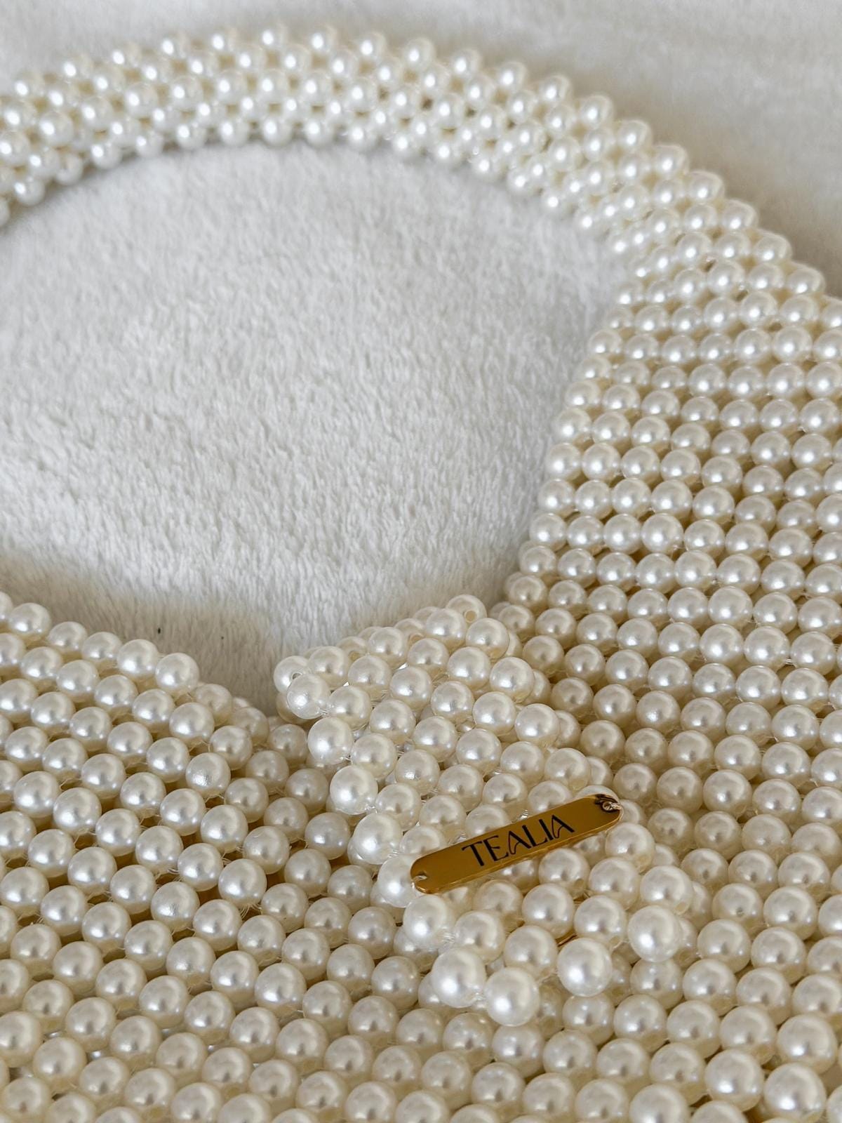 COCO Pearl Beaded Shoulder Bag