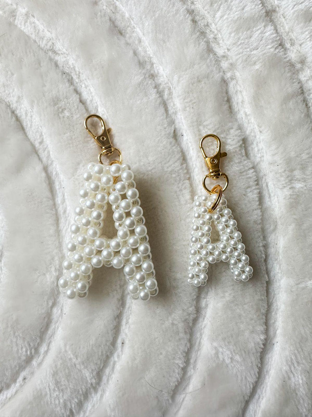 Personalized Beaded Letter Keychain