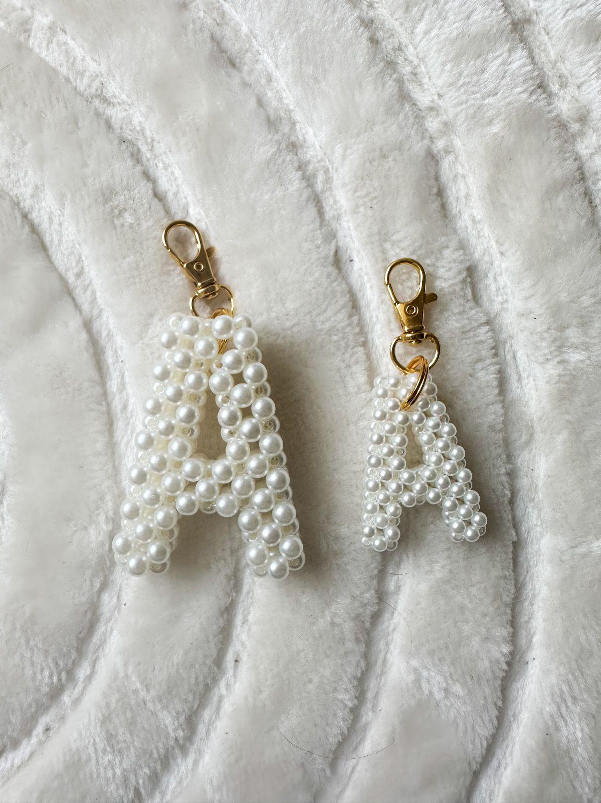 Personalized Beaded Letter Keychain