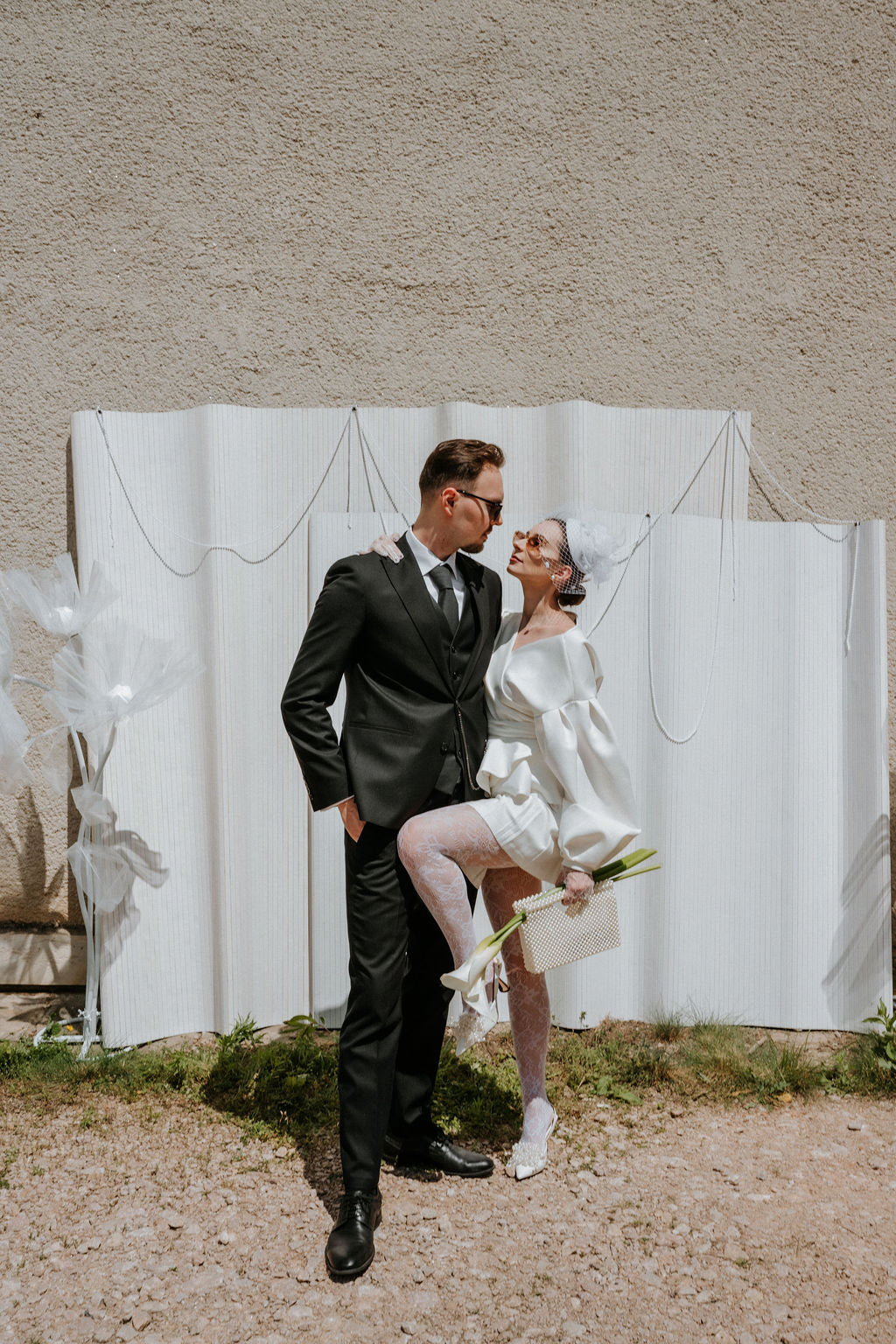 ALBA Pearl Beaded Bag - Wedding Clutch