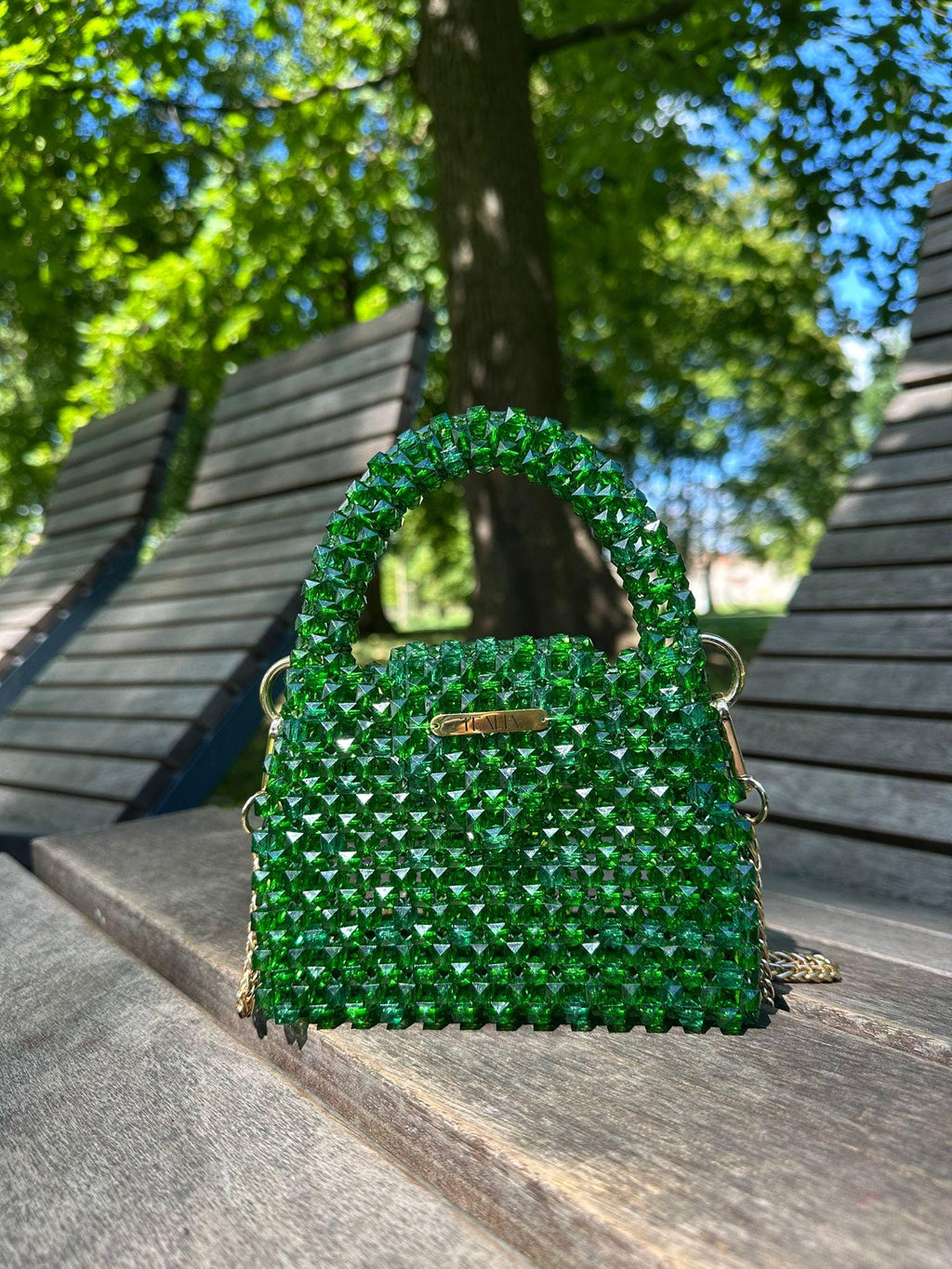 BLAIR Small Beaded Crossbody Bag