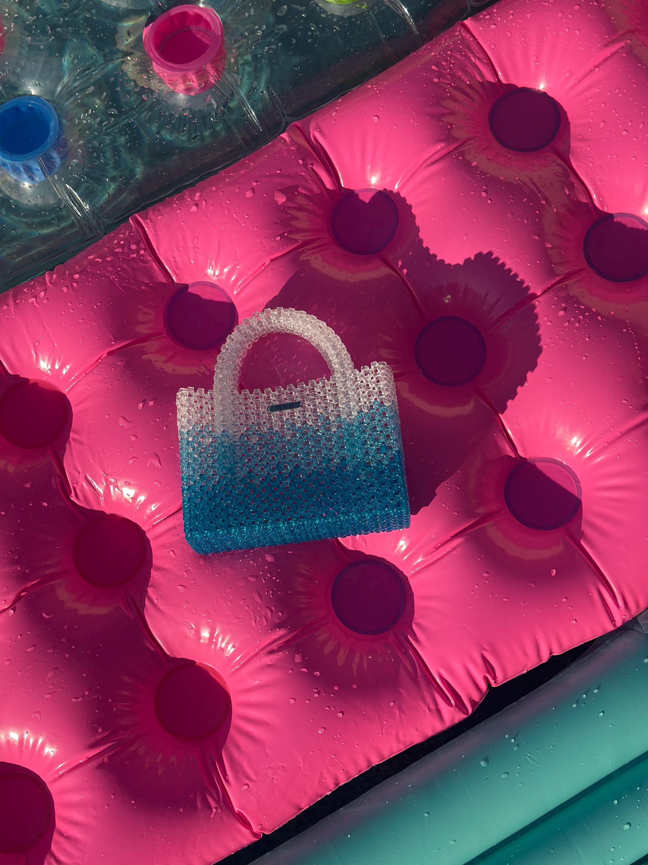 MAVI Acrylic Beaded Beach Ombre Bag