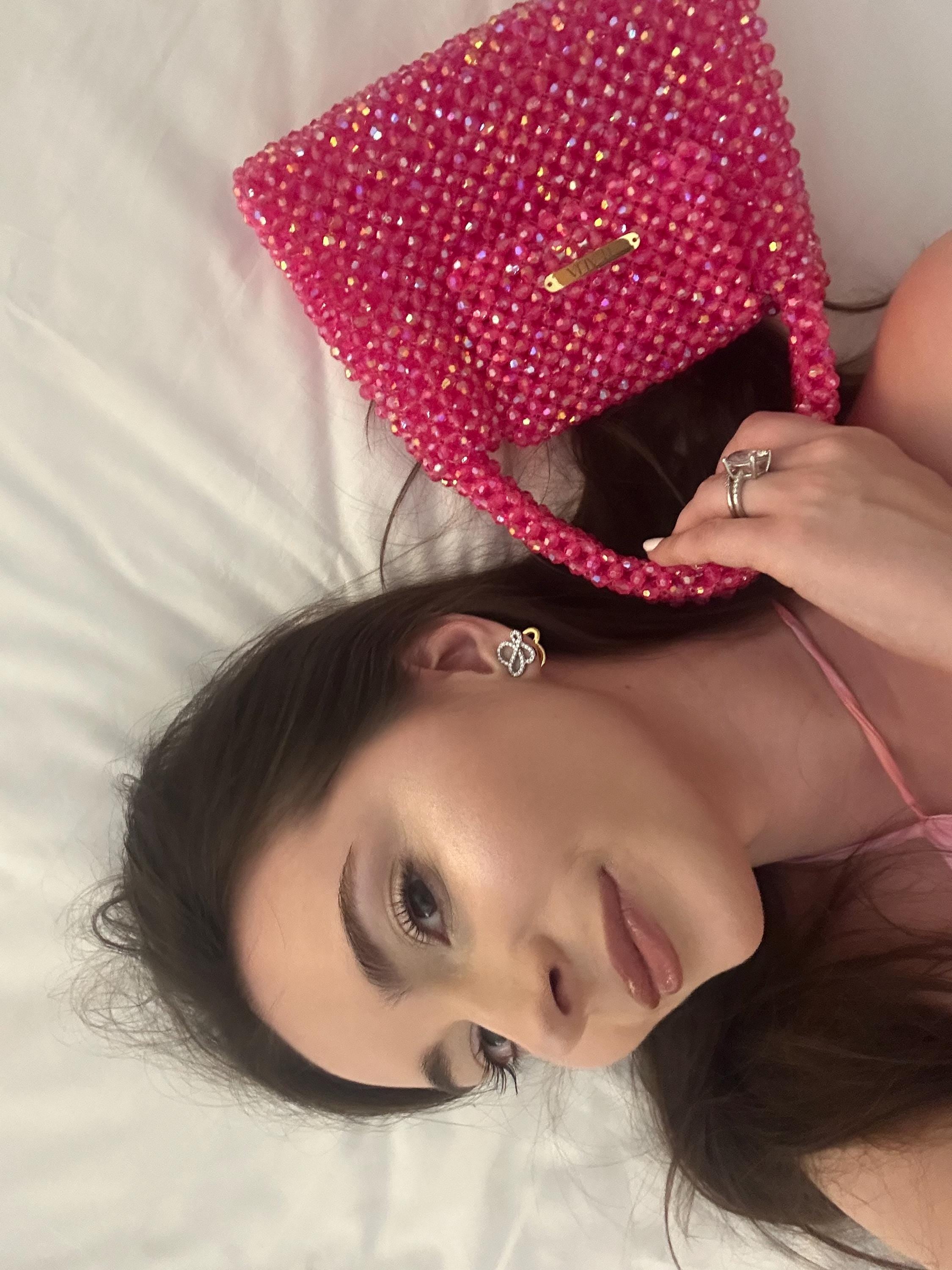 CLASSY Acrylic Beaded Crossbody Bag