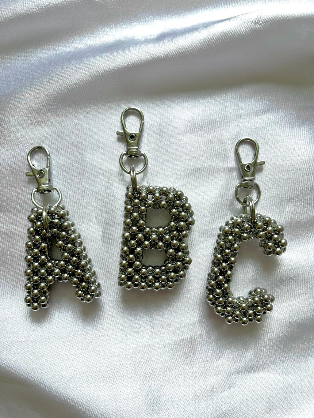 Personalized Beaded Letter Keychain