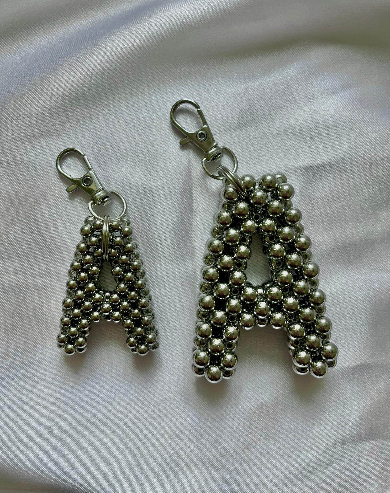 Personalized Beaded Letter Keychain